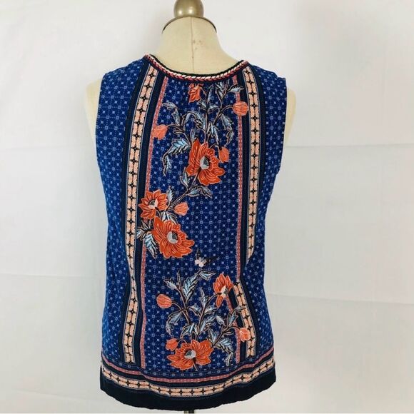 Daniel Rain Paisley Print Top Size L 100% Rayon EUC Stitch Fix Nordstrom - Picture 5 of 8